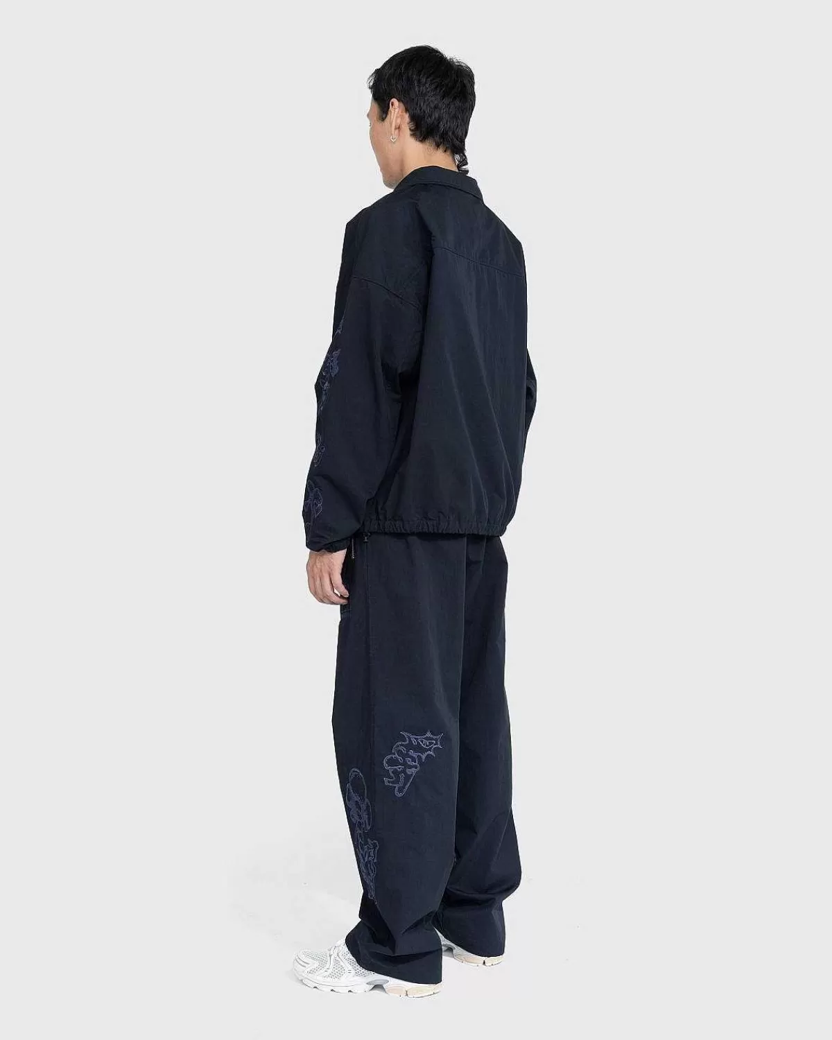 Bukser>NTS Borstet Nylon Trackpa Navy