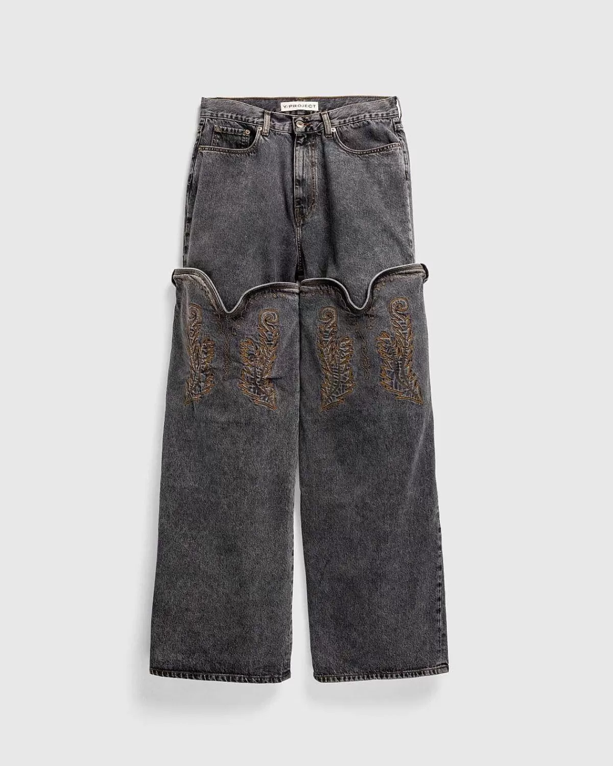 Bukser>Y/Project Evergreen Maxi Cowboy Cuff Jeans Evergreen Vintage Black