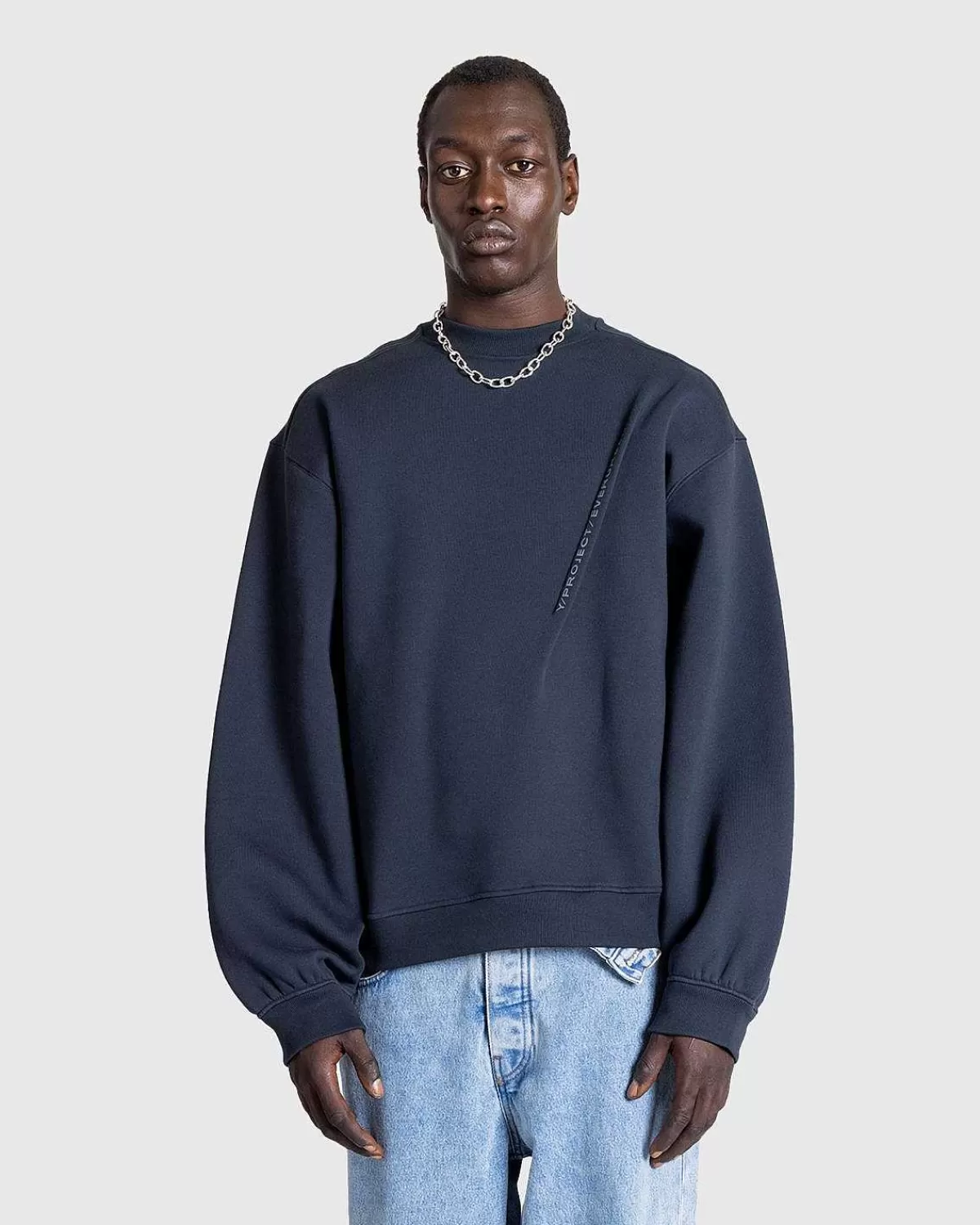 Sveder>Y/Project Evergreen Pinched Logo Sweatshirt Evergreen Vintage Black