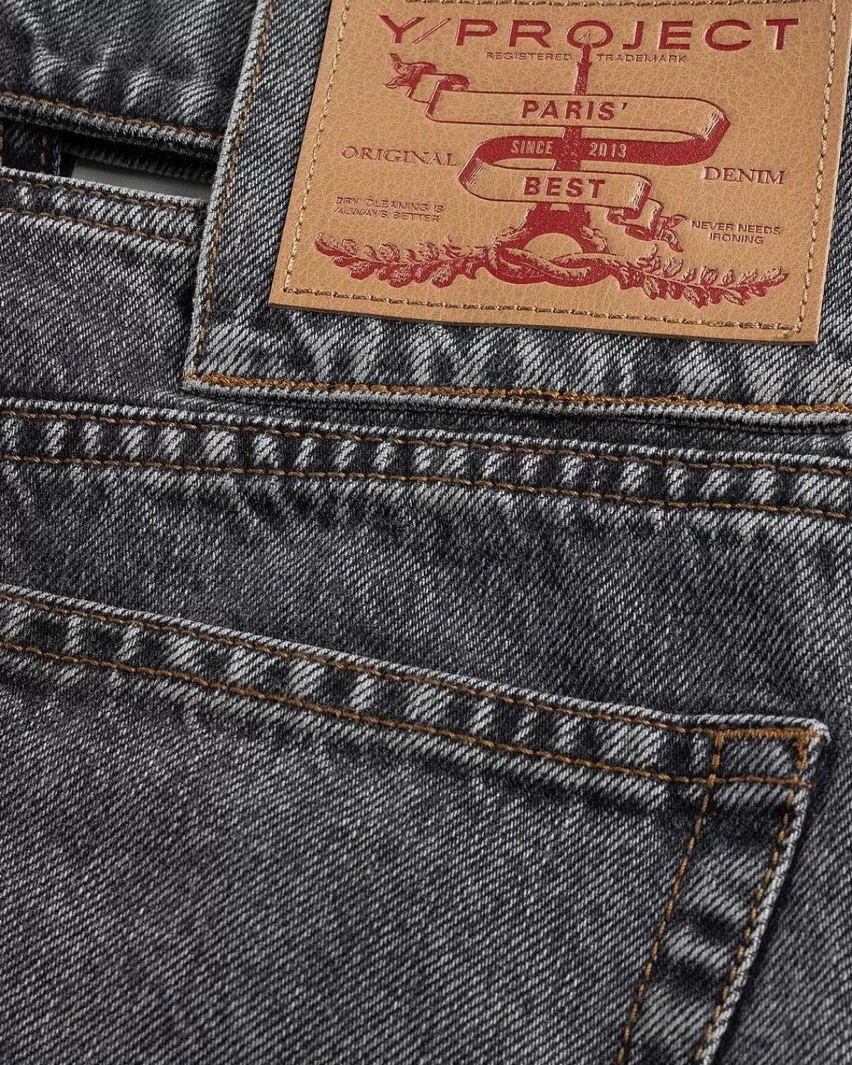 Bukser>Y/Project Evergreen Y Belt Jeans Vintage Sort