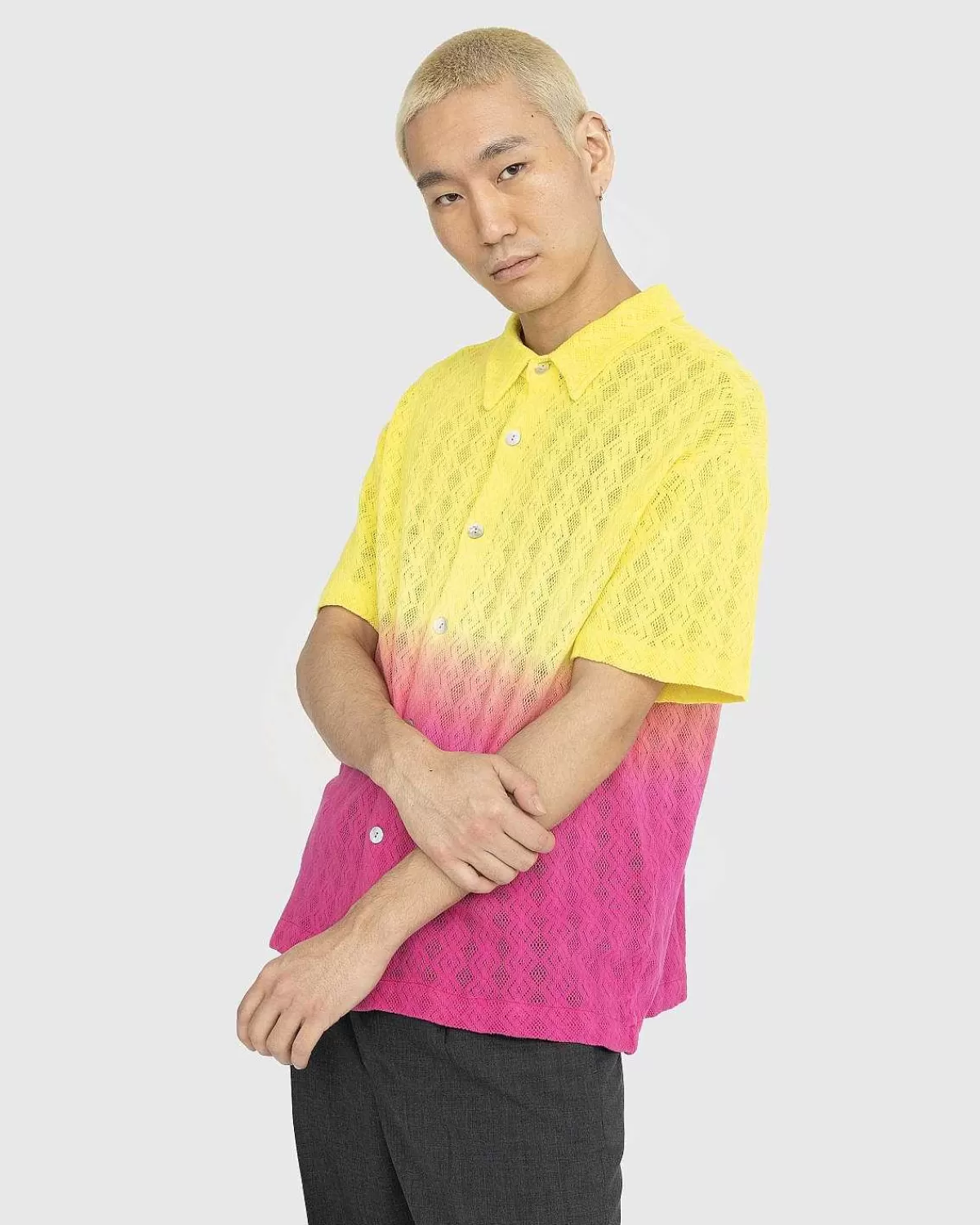 Skjorter>AGR Gentle Happiness Blondeskjorte Gul/Pink