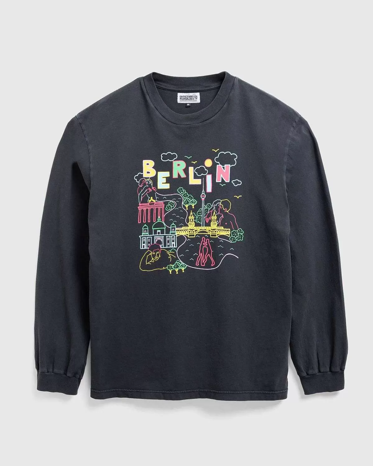 T-Shirts>Carne Bollente Guten Tag Langaermet Vasket Sort