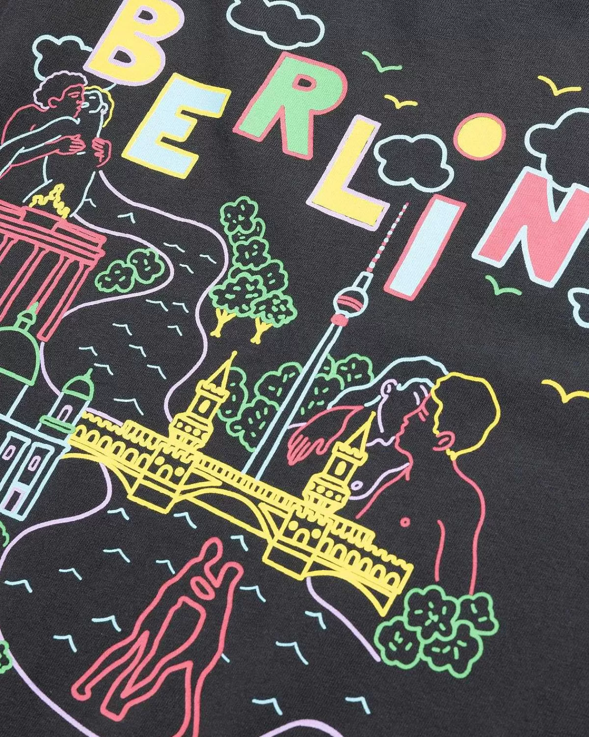 T-Shirts>Carne Bollente Guten Tag Langaermet Vasket Sort