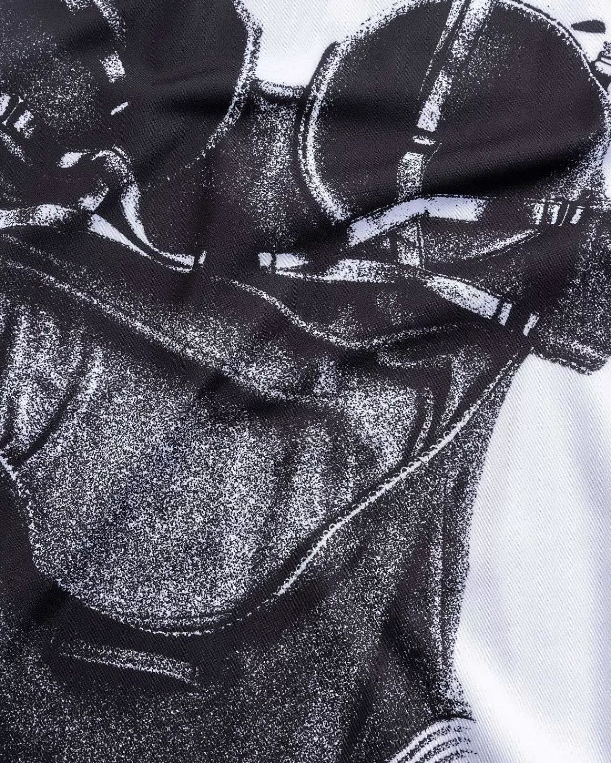 T-Shirts>Jean Paul Gaultier Jersey Body Printet Madonna Corset Trompe L'Oeil Hvid/Sort