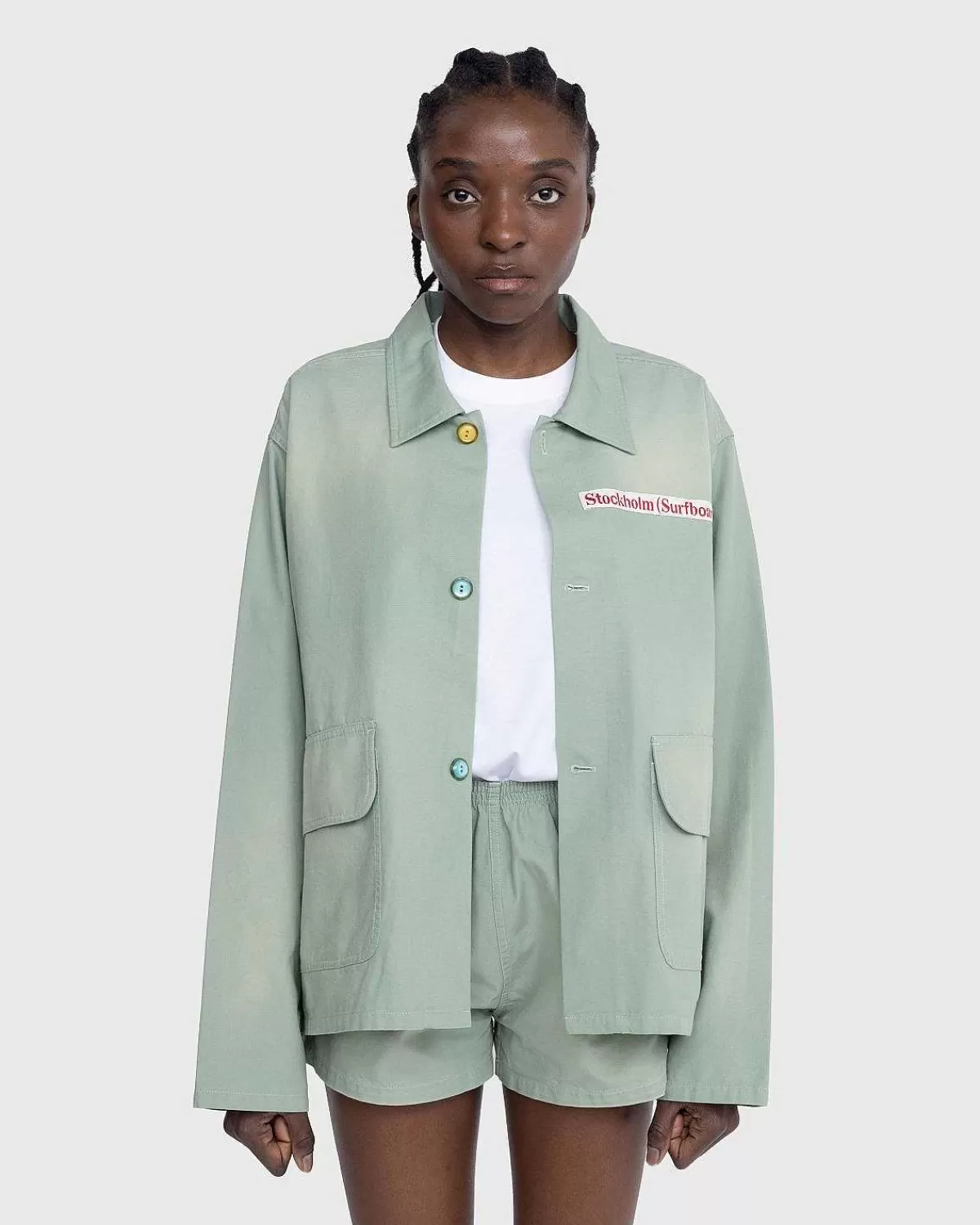 Overtøj>Stockholm Surfboard Club Laerred Coach Jacket Sage