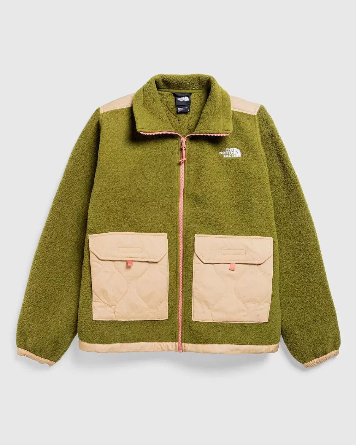 Overtøj>The North Face Royal Arch Fleecejakke Med Fuld Lynlas Forest Olive/Khaki Stone