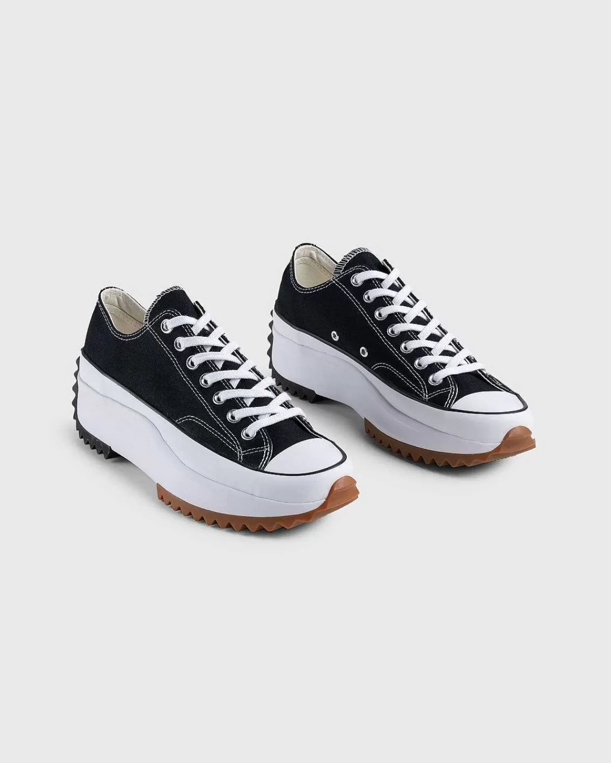 Sneakers>Converse Run Star Hike Canvas Platform Lav Sort/Hvid/Gum