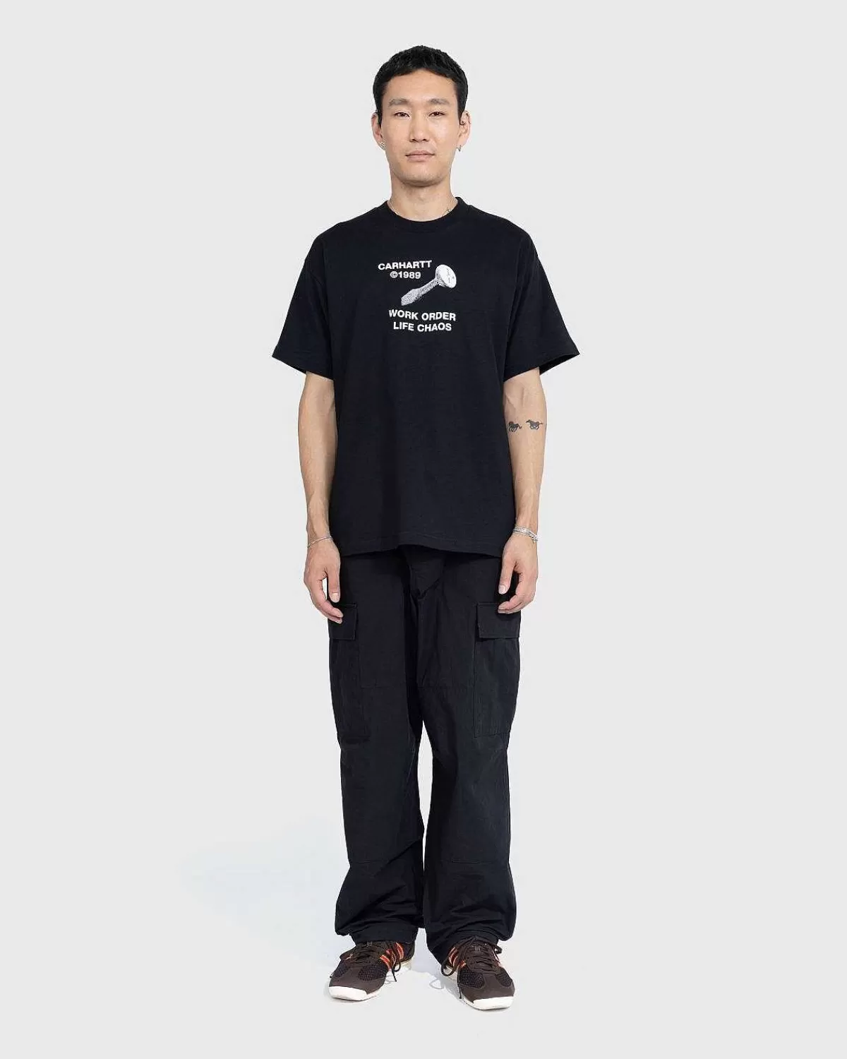 T-Shirts>Carhartt WIP S/S Strange Screw T Shirt Sort