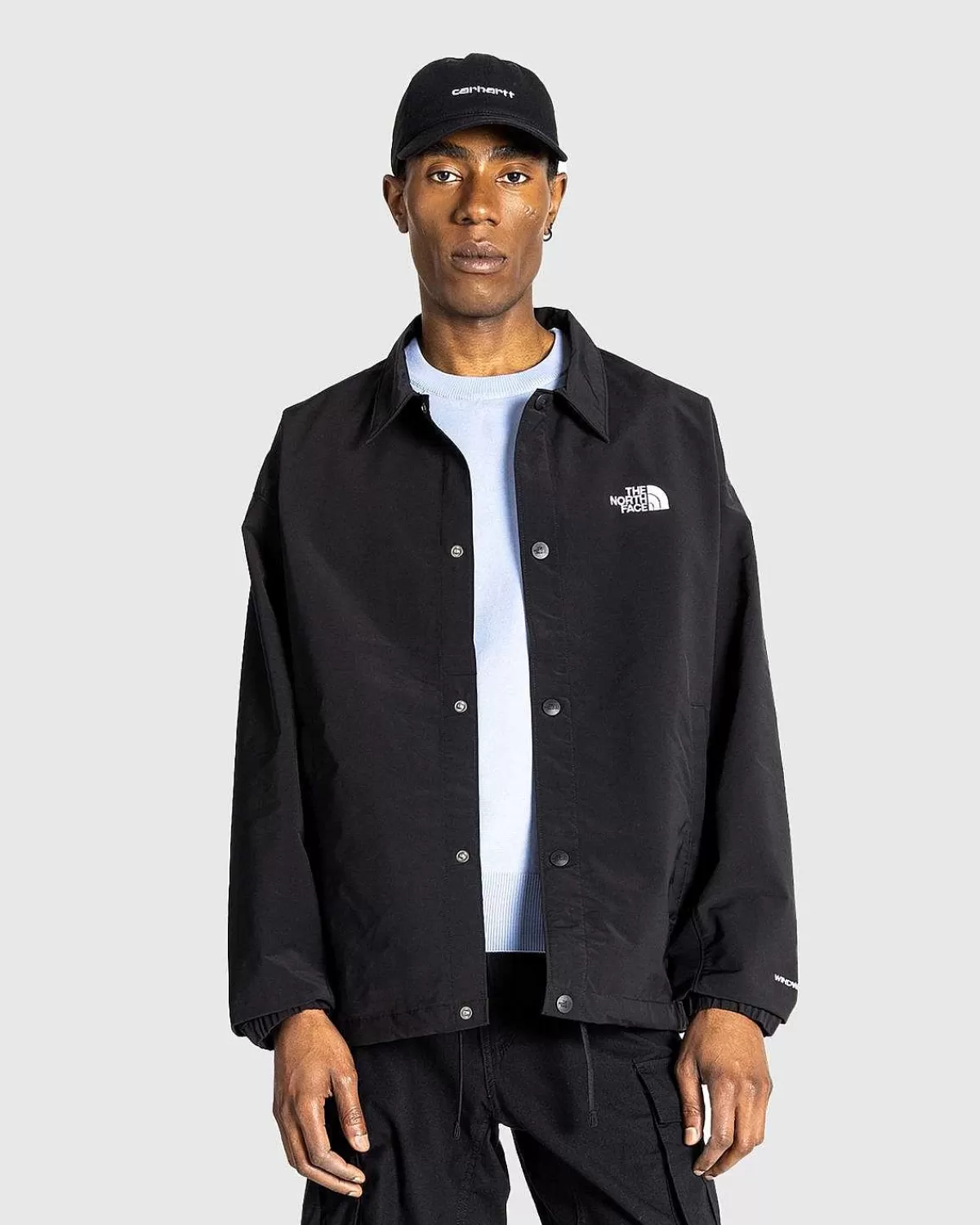 Overtøj>The North Face Tnf Easy Wind Coaches Jakke Tnf Sort