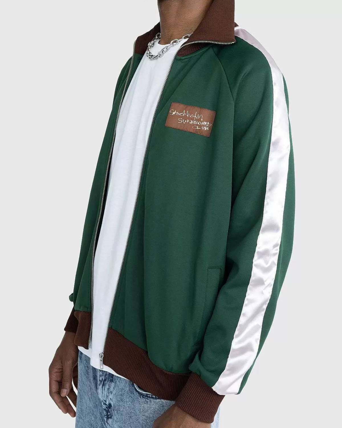 Overtøj>Stockholm Surfboard Club Track Top Fall Green
